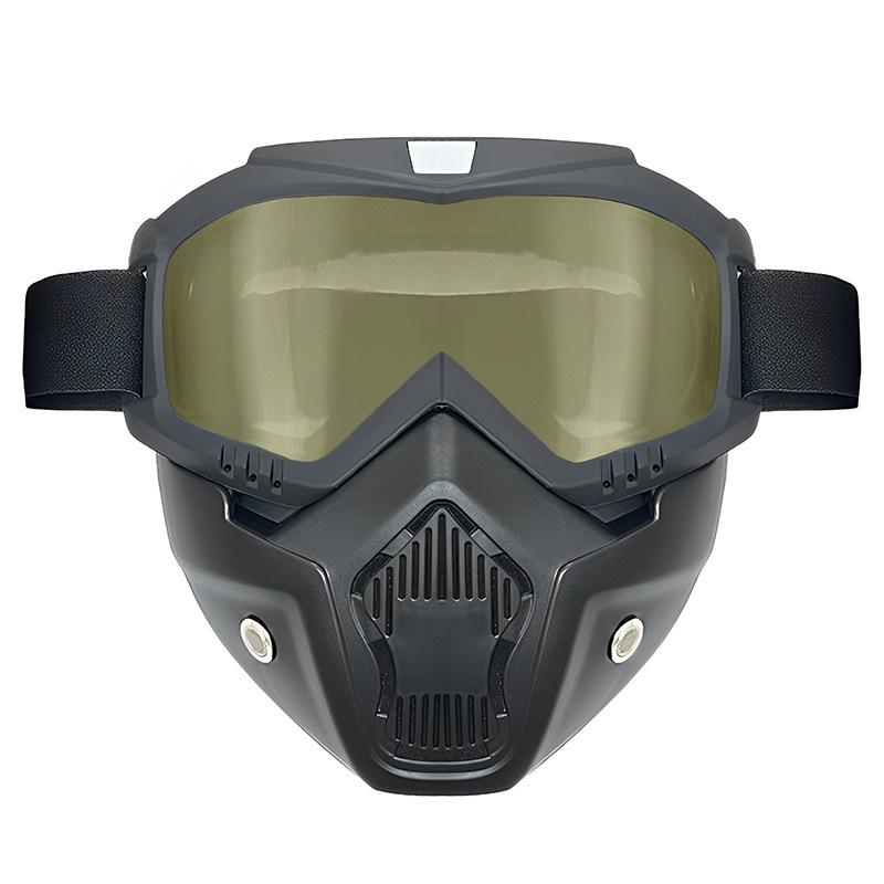 1 Pieza Máscara Gafas de una Pieza Spot Retro Harley Gafas de Motocicleta Gafas de Motocicleta Todoterreno Parabrisas