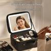 Portable LED Mirror Cosmetic Travel Bag