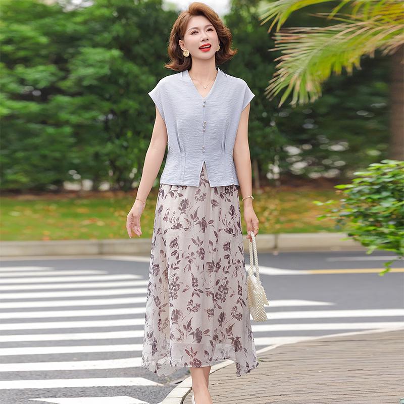 Yuzhaolin Women s Floral Two-Piece Set 2XL