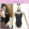 Elegant Rascal Does Not Dream Of Bunny Girl Sakurajima Mai Black Bodysuit Costume For Cosplay Events