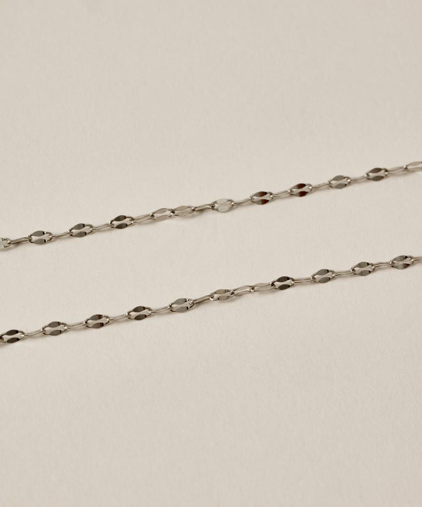 Novice Tokyo Petal & Round Chain Necklace [Stainless] / Silver
