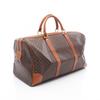 Used CELINE Madakam Boston bag PVC coated canvas leather Brown Used Women