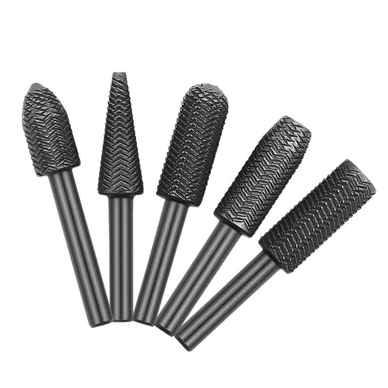 5-Piece Rotary Burr Grinding Set for Soft Metal Polishing