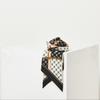 Daks Black Long Skinny Silk Scarf Dcsc5e025bk