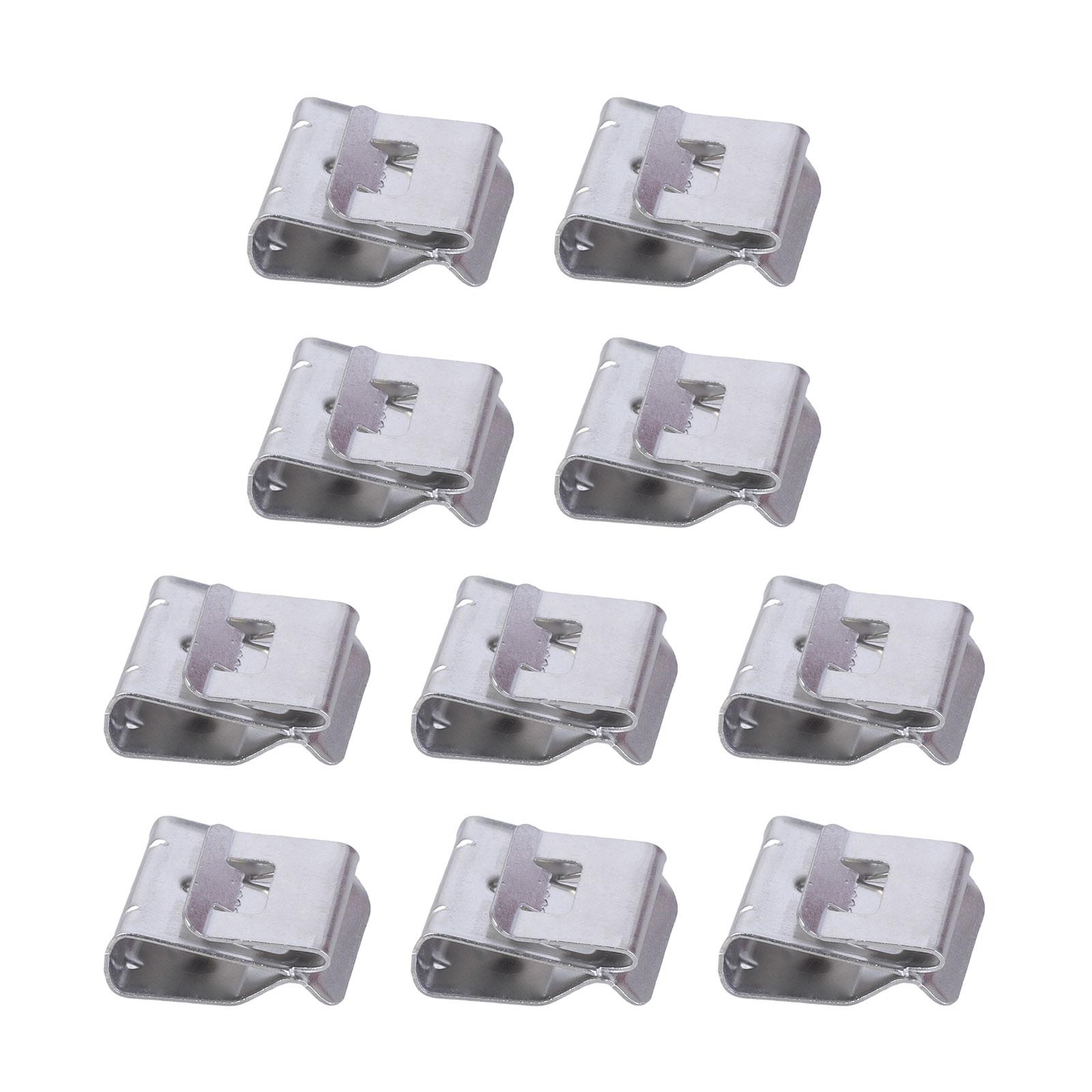 

Pack of 200 Stainlesses Steel Cable Clip Accessory for Solars Panel Wire Managements And Electrical Organization