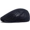 Summer Thin Crochet Hat Casual Newsboy Cap Fashion Sun Visor Flat Hat  Women Men