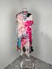 2026 Spring European & American Leopard Print Deep V-Neck Maxi Dress for Women