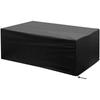 Outdoor Furniture Cover 213X132X74cm - Waterproof Windproof Dust Black Oxford Fabric Furniture Covers with Lock Buckle, Protective Tarpaulin for Table