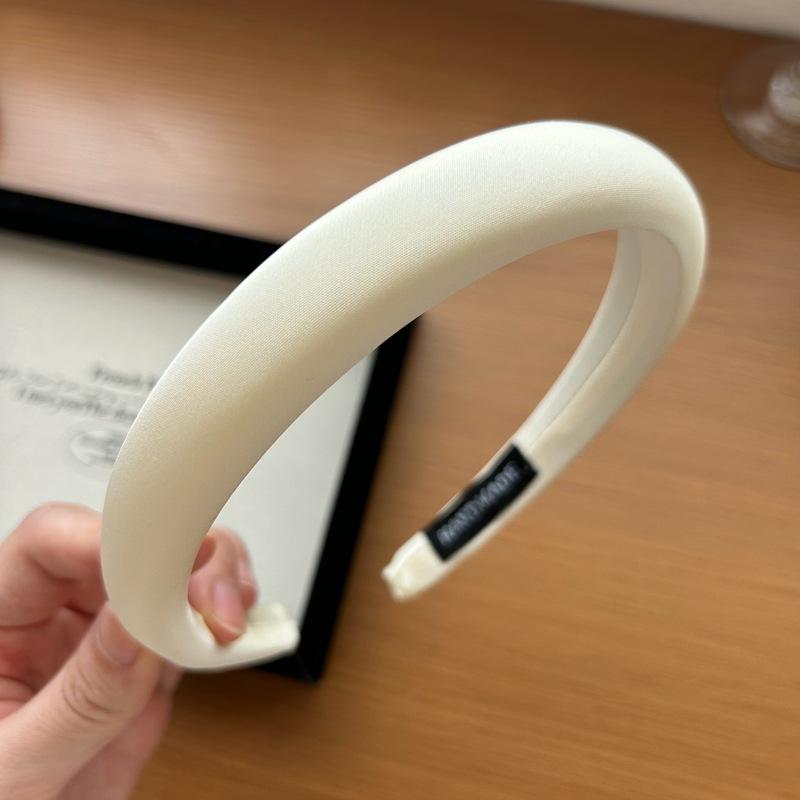 Korea Solid Color Headbands For Women White Hairband Adults Sponge Head Bands Girls Black Hair Hoop Jewley Accessories