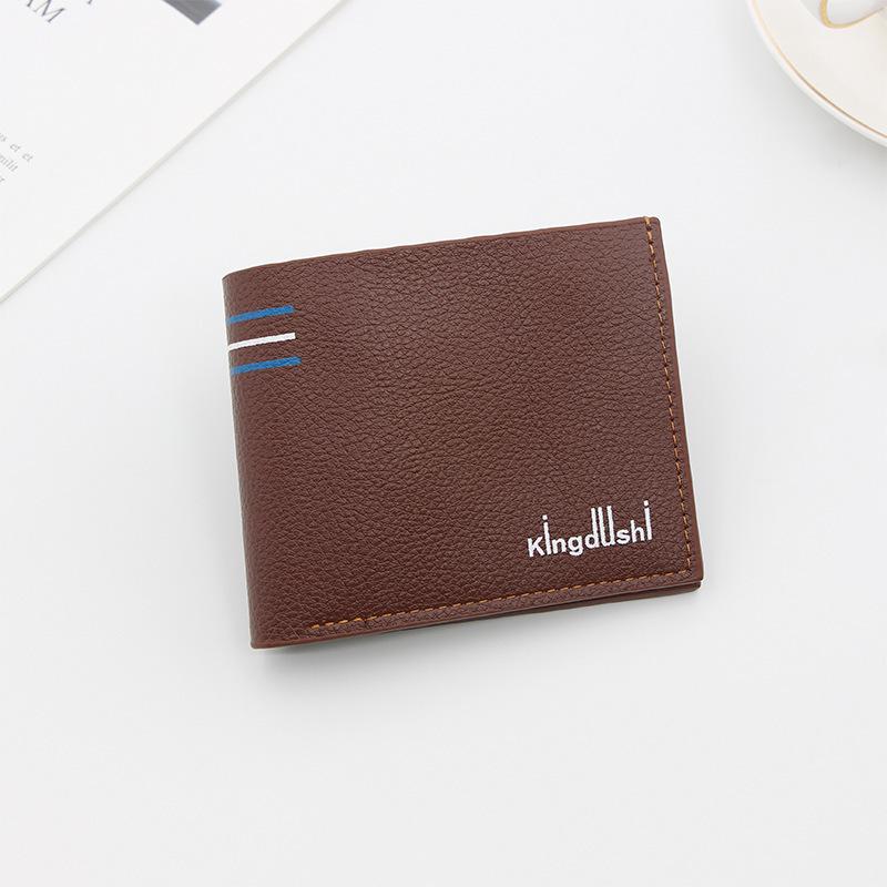 Men's Slim PU Leather Wallet with Coin Purse - Large Capacity Fashion Design