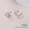 2025 Pure Silver Pearl Stud Earrings for Women - High-End Feel with Ear Drops & High Heels Ear Hooks