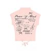 Girls Y2K Tops Printed Tees For Women Sexy T-shirts Thummy Control Design Fashion Lady Tees Cartoon Letters Tops Short Sleeve Casual Tees