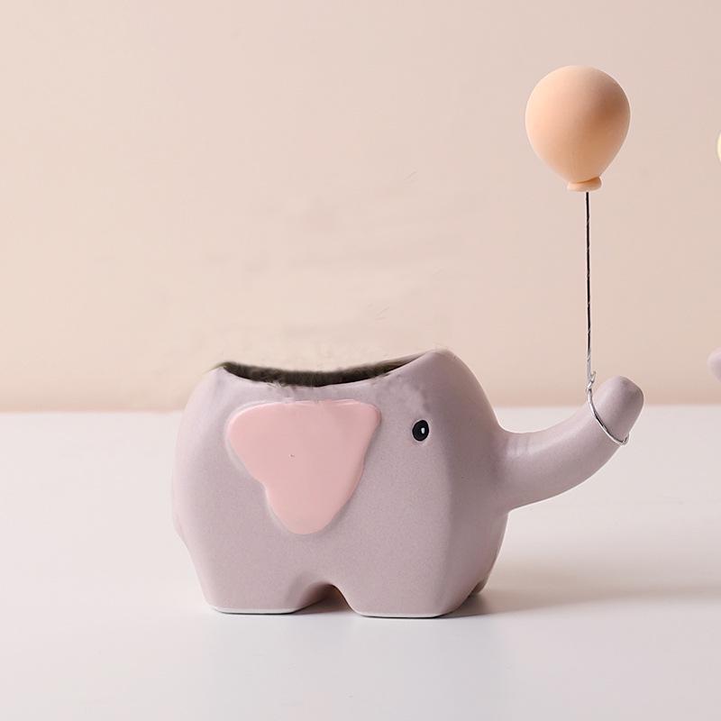 Adorable Animal Ceramic Succulent Pot for Desktop Decoration