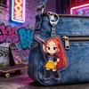 Keychain Pendant 3D Idol Group Design Portable Acrylic Keychain with Metal Lobster Clasp Waterproof Scratch-Proof Key
