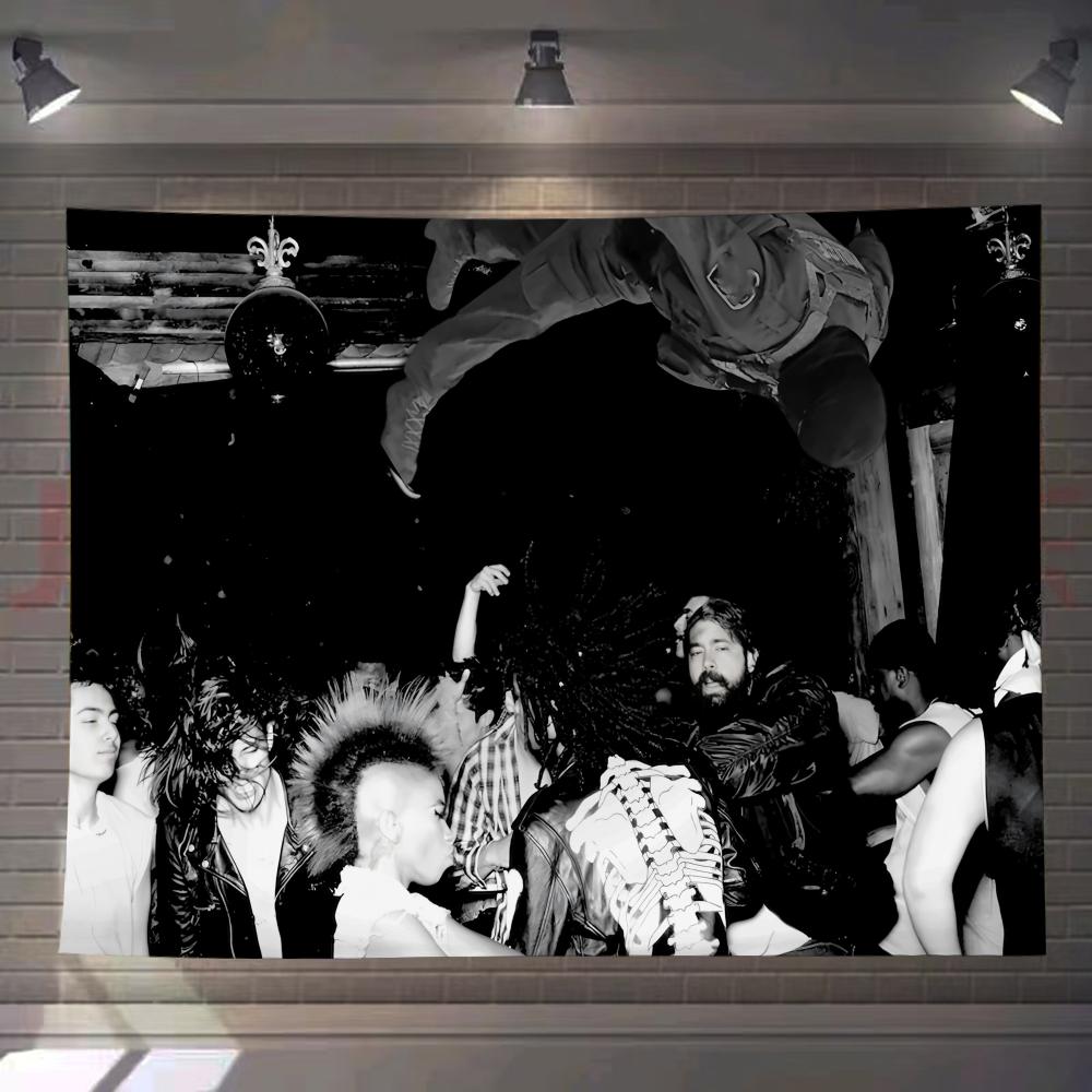 P-Playboi I Am Music Carti Tapestry Custom Living Bedroom Party Dormitory Interior Wall Bohemian Decoration Attached Clip