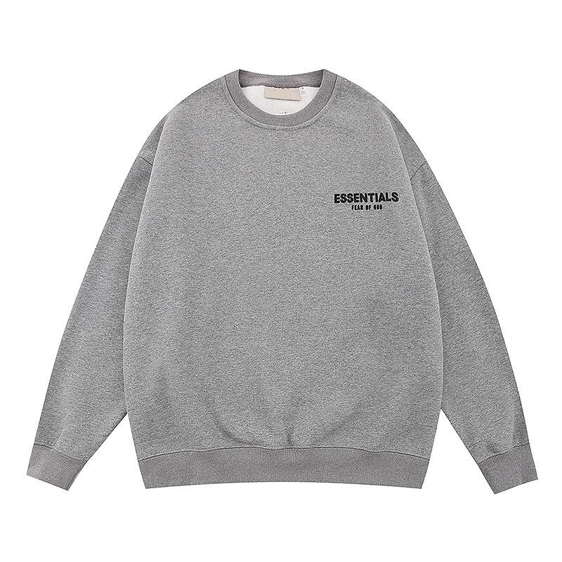 Essentials Oversized Crewneck Sweatshirt With Flock