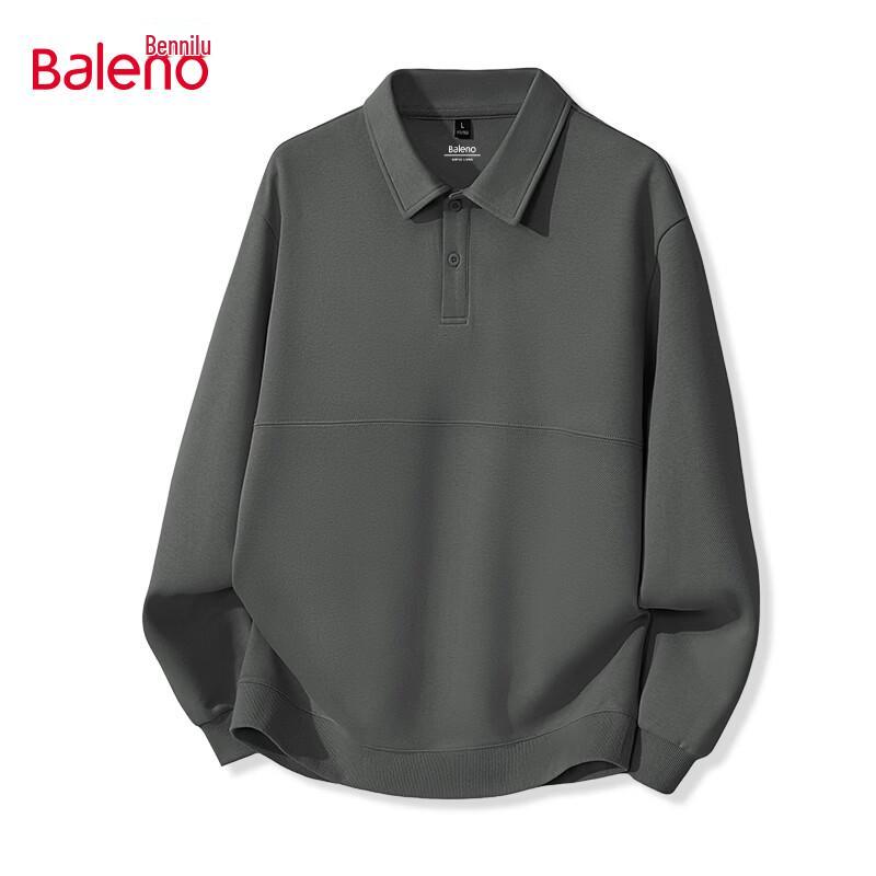 Baleno Men s Loose Fit Lapel Sweatshirt 3XL