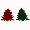 1 Pcs Red And Green Christmas Tree Cutlery Set Knife And Fork Mat Table Decoration Items Home Convenience Supplies