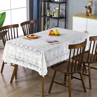 Antique Lace Hollow Tablecloth Embroidered Floral European Table Cover Universal White Wedding Party Tablecloth Restaurant