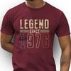 Legend Since 1976 Birthday TShirt Vintage 50th Bday Gift Allmatch Fashion Casual Regular Short Sleeve Printed Tshirt Tops