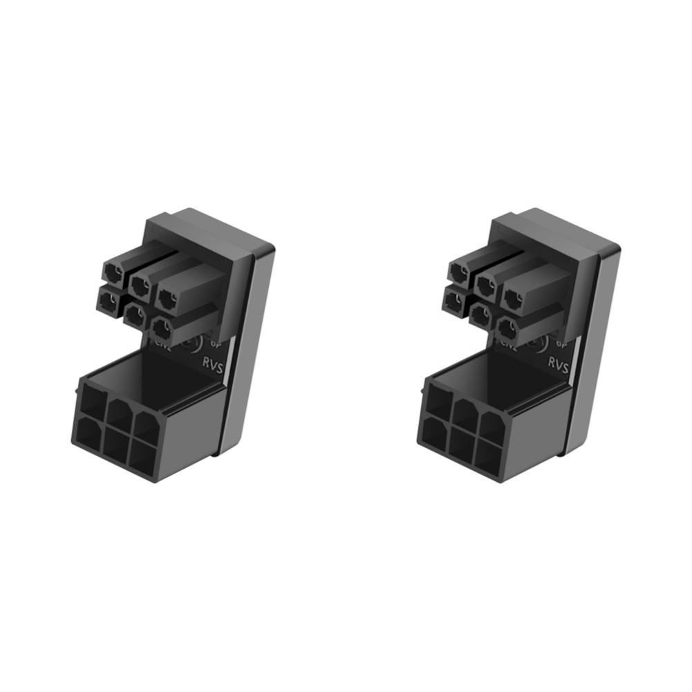 1-5Pcs Graphics Card Power Adapter ATX 8Pin 6Pin Female to 8Pin 6Pin Male 180 Degree Angled Power Adapter for Desktops GPU