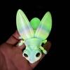 Luminous Firefly Figurines Refrigerator Door Magnets Firefly 3D Printed Decorative Magnets Desktop Ornament Decorative Sculpture