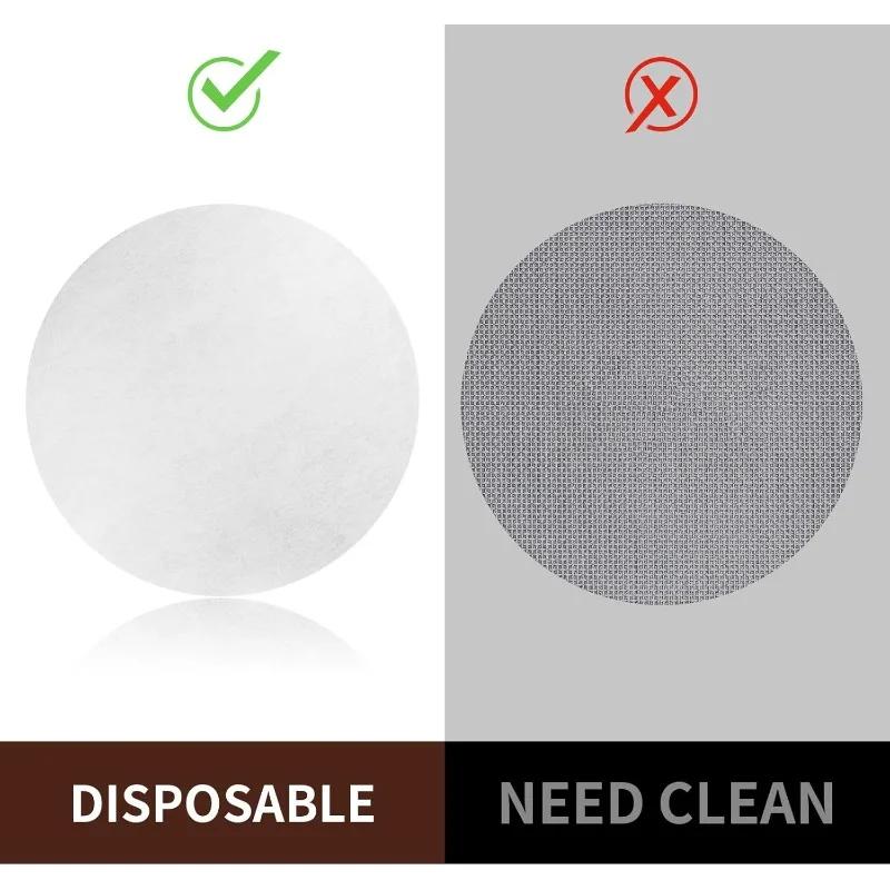 500/1000 Pcs Coffee Paper Filter for Espresso Coffee Maker,Unbleached Espresso Filter Puck Screen  , coffee accessories