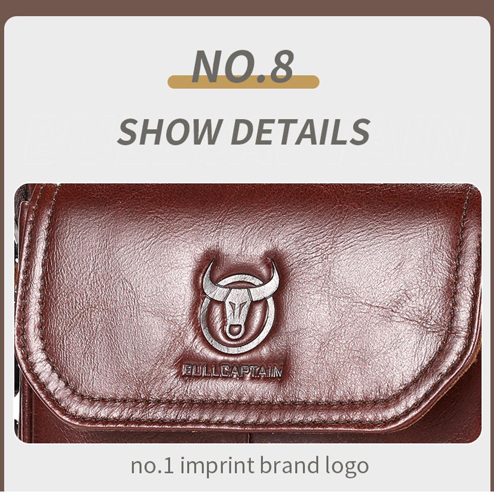 Men"s Sling Bag Genuine Leather Shoulder Bag Retro Cross Body Bag Vintage Messenger Bags