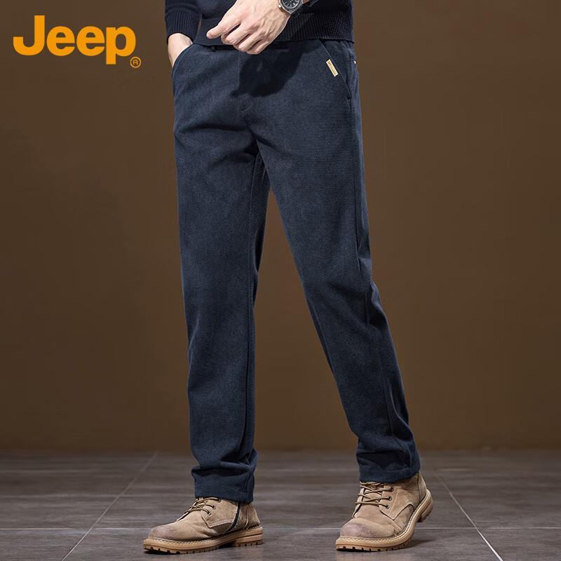 Jeep Men's Corduroy Straight Leg Casual Pants