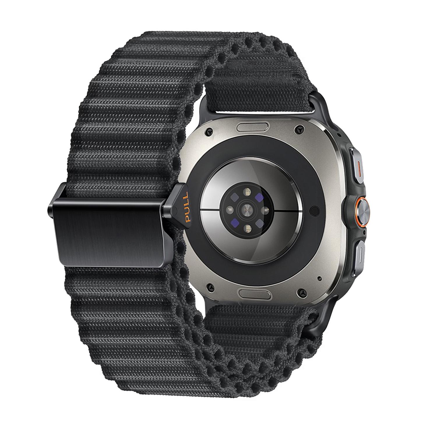 

Original Nylon Strap for Samsung Galaxy Watch Ultra 47mm Off-road Bracelet Loop Band for Galaxy Watch Ultra 2025 47mm Accessory Watch Ultra 2025 чорний