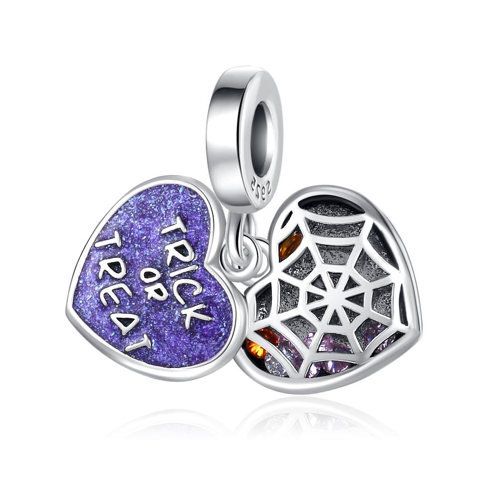 Halloween New Copper Thriller Party Skull Witch Pumpkin Cute Ghost Charm Beads Suitable For Diy Original Bracelet Making