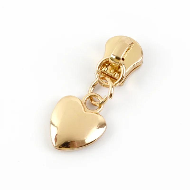 5/10/20Pcs Meetee 5# Zipper Slider for Metal Zips Handbag Purse Zippers Puller Head Jacket Replace Zip Closure Repair Accessory