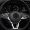 For Nissan Kicks 2017 2018      Car Steering Wheel Frame Cover Decoration Trim Auto Interior Accessories