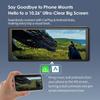 4K Dashcam med Trådlös CarPlay-skärm 1080P Backkamera för Bärbar Bilstereo med CarPlay Android GPS Mirror Link BY-J 10.26in & Bilar,