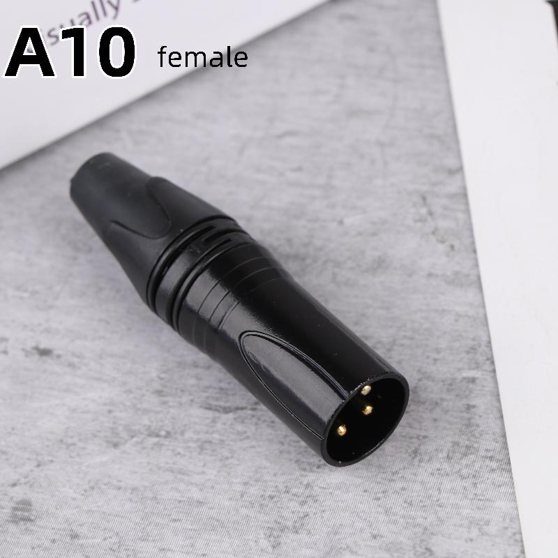 

1/2Pcs Pin XLR Plug Jack Male / Female Microphone Connector MIC Adapter XLR Cable Terminal Audio Wire Connector