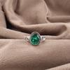 Green Emerald Gemstone Ring Jewelry, Handmade Gorgeous Silver Ring , 925 Sterling Silver Ring For Wedding Gift