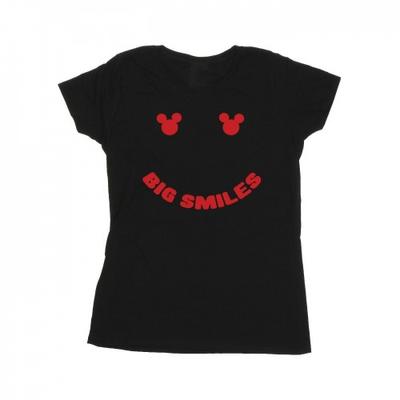 Womens/Ladies Mickey Mouse Big Smile Cotton T-Shirt