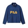 Fila Original Fashion Retro Trendy Comfortable Versatile Loose Fleece Pullover Sweatshirt Unisex Sweatshirt Real-Estate-Blue F11U549201FDB