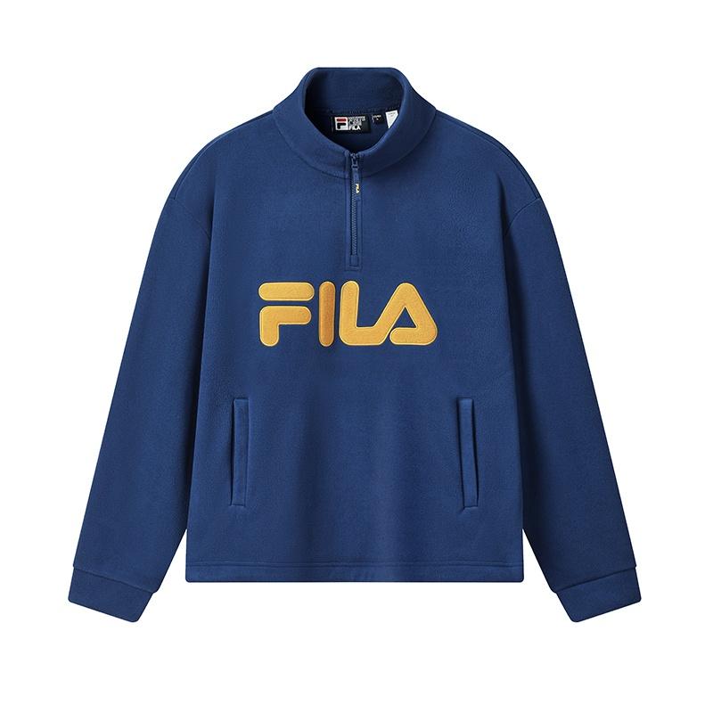

Fila Оригинальная Модная Ретро Трендовая Удобная Универсальная Свободная Флисовая Толстовка Пуловер Унисекс толстовка Недвижимость-Синий F11U549201FDB M