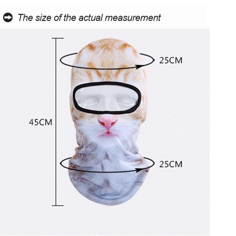3D Katze Hund Tier Hut Fahrrad Ski Party Kopftuch Winter Warm Volle Gesicht Maske Hut Mode Kopfschmuck