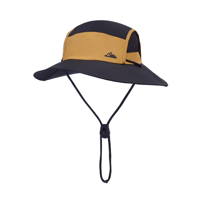 New summer big brim bucket hat quick-drying waterproof mountaineering sun hat men's and women's outdoor cycling sun hat