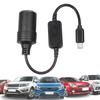 USB C auf 12V Schwarz 1FT USB auf 12V Kabel für Max 12W Typ C Stecker auf Buchse Stabiles Stromkabel für Powerbank Dashcam GPS
