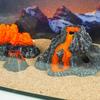 Realistics Volcano Aquariums Rock Simulation VolcanoFish Tanks Decoration for Lively Fish Environment