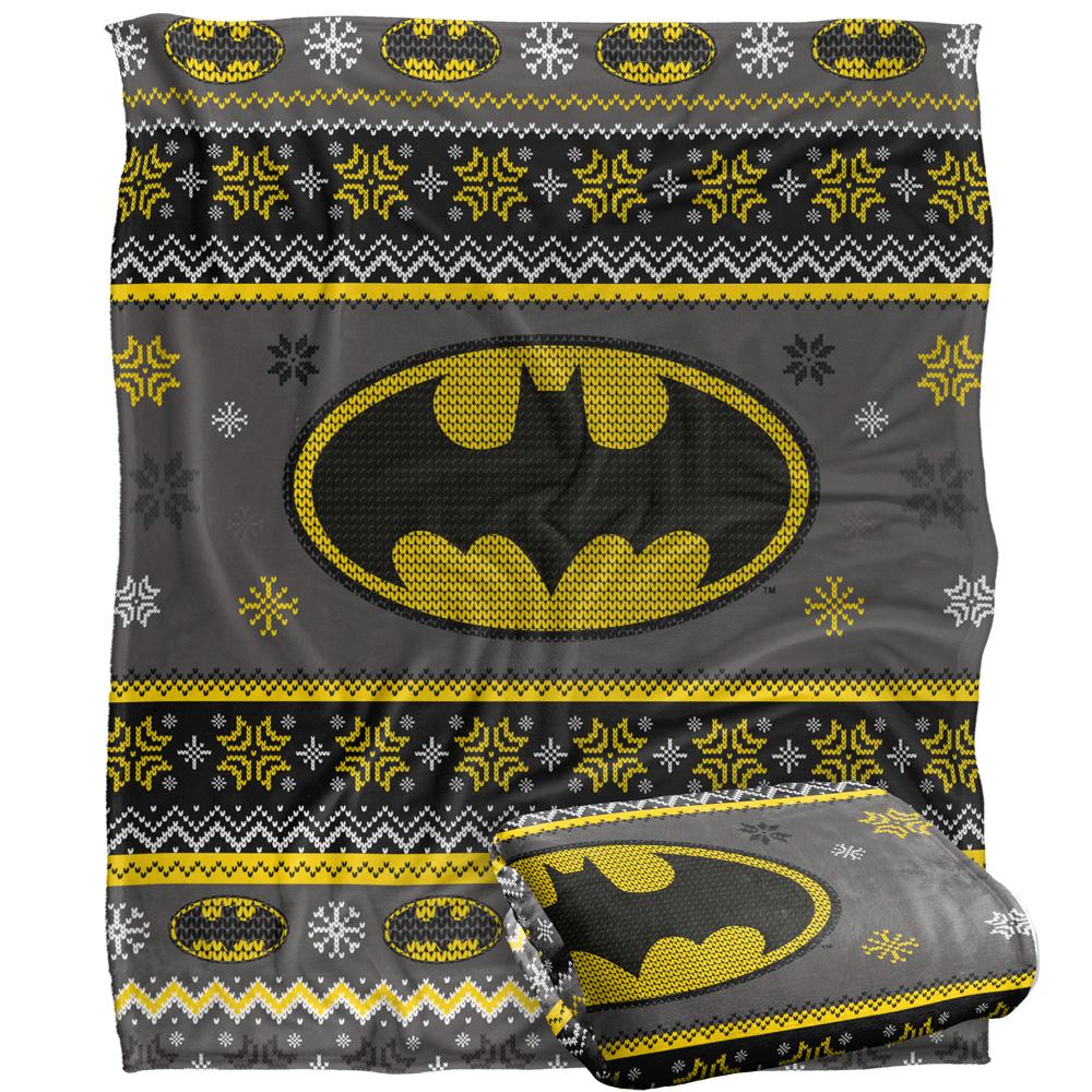 Batman Christmas Fair Isle Blanket