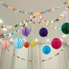 300PCS/Set 25*4cm Paper Chain Garland Strips Mixed Color Party Decorative Chains  Party Supplies
