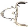 5pcs Embossed Handle Metal Purse Frame Bronze Color Handbag Frame Hardware  DIY Handbag Making