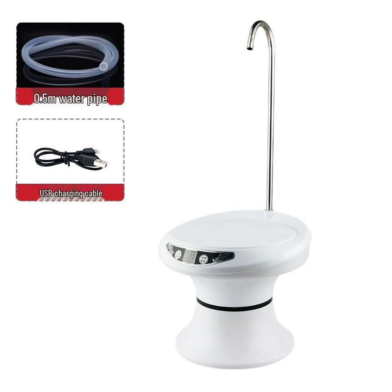 

Электрический настольный диспенсер для воды с поддоном - автоматический насос для бутилированной, чистой или минеральной воды Quantitative Water Release - White