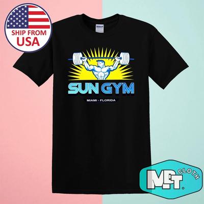 Πόνος και Κέρδος Ανεπίσημο Sun Gym Μαϊάμι Προπόνηση Ανδρικό Μαύρο Μέγεθος S-5XL