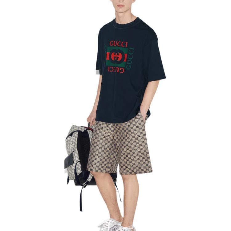 Gucci T Shirt Extra Large Men's Marine Blue 784361-XJGKA-4735