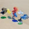 Simulated Fighting Fish Model Gashapon Toys Tropical Fish Pet Fish Goldfish Figure Model Decoration Ornaments Toys
